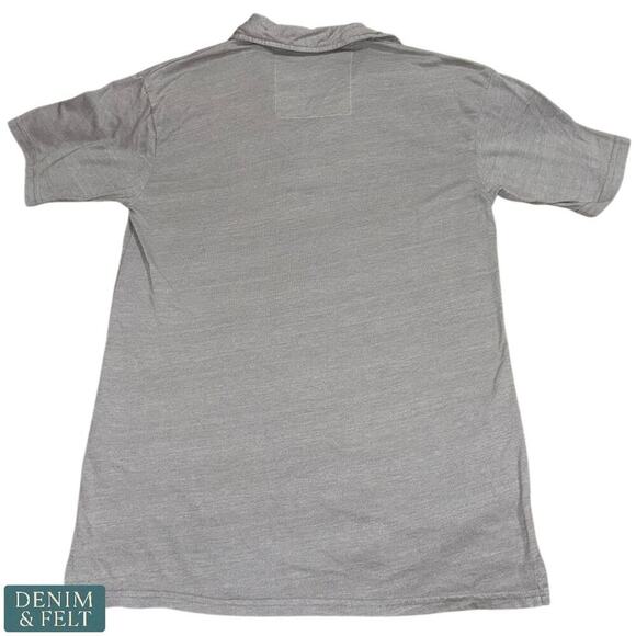 Aviator Nation Polo Shirt Small Light Grey Tri-Blend Soft Vintage Look - Picture 10 of 14